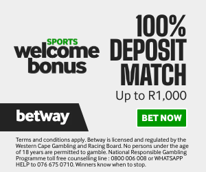 Betway South Africa sportsbook bonus banner